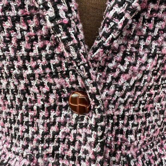 Gorgeous Y2K Pink,black and white tweed blazer jacket - Picture 8 of 12